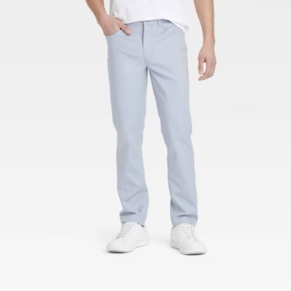 Goodfellow & Co Men's Light Blue Slim Fit Hennepin Chino Pants